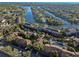 An aerial view of the community with river access, convenient parking, and manicured landscaping at 6330 Newtown Cir # 30B4, Tampa, FL 33615