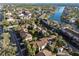 Scenic aerial view showcasing waterfront apartments and lush tropical landscaping near the Intracoastal at 6330 Newtown Cir # 30B4, Tampa, FL 33615