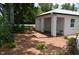 Charming backyard featuring a swing and open air structure surrounded by lush landscaping at 7101 8Th N Ave, St Petersburg, FL 33710