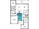 Layout featuring four bedrooms, three baths, kitchen, and 1 and 2 car garages at 11953 Vista Park Ter, Venice, FL 34293