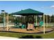 Well-maintained playground with covered play structure for climbing, sliding, and exploring at 12012 Grand Kempston Dr, Gibsonton, FL 33534