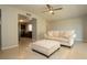 Inviting living room with neutral paint, tile floors, and access to the kitchen at 1503 Council Dr, Sun City Center, FL 33573