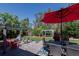 Enjoy the beautiful backyard complete with outdoor dining area, boat lift and mature landscaping at 201 79Th Ne Ave, St Petersburg, FL 33702