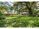 Spacious backyard featuring mature trees and lush foliage, offering a serene and private outdoor space at 2710 W Osborne Ave # 1, Tampa, FL 33614