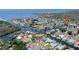 Scenic overhead view of waterfront community with boat docks at 300 Westwinds Dr, Palm Harbor, FL 34683