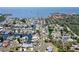 Overhead view of waterfront community with access to the bay at 300 Westwinds Dr, Palm Harbor, FL 34683