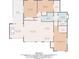 Detailed floor plan of the house showcasing the layout of the rooms and total square footage at 300 Westwinds Dr, Palm Harbor, FL 34683
