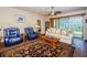 Inviting living room with comfortable seating, a patterned rug, and natural light at 3303 Ranchdale Dr, Plant City, FL 33566