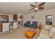 Spacious living room connects seamlessly to the modern kitchen, perfect for easy conversation and socializing at 3303 Ranchdale Dr, Plant City, FL 33566