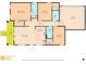 Floor plan showcasing the layout of the home, including the living room, kitchen, bedrooms, and garage at 3902 E Henry Ave, Tampa, FL 33610