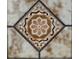 A decorative tile features a unique, vintage-inspired floral pattern at 3906 Versailles Dr, Tampa, FL 33634
