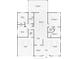 Detailed floor plan showcasing the layout of the home with dimensions and room names at 4932 Wellbrook Dr, New Port Richey, FL 34653