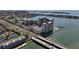 Overhead shot featuring waterfront condos with a private pool and bay access at 5220 Brittany S Dr # 1108, St Petersburg, FL 33715