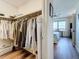 Walk-in closet view leading to bedroom with water view at 5220 Brittany S Dr # 1108, St Petersburg, FL 33715