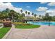 Lovely outdoor water feature with nearby shops in a vibrant community at 5710 Kingletsound Pl, Lithia, FL 33547