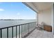 Balcony showcasing a beautiful waterfront view at 7910 Sun Island S Dr # 302, South Pasadena, FL 33707