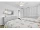 Shared bedroom with two twin beds, dresser, and closet, ideal for children or guests at 995 Eden Isle Ne Dr, St Petersburg, FL 33704