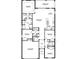 Detailed floor plan showcasing the layout of the home, including bedrooms, bathrooms, and living spaces at 10523 Farm Hill Ave, Land O Lakes, FL 34638