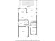 First floor plan featuring kitchen, living room, and bedrooms with dimensions at 3107 Mountain Spruce Ter, Wesley Chapel, FL 33543