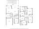 Two story floor plan featuring kitchen, living room, bedrooms and bathrooms with dimensions at 3107 Mountain Spruce Ter, Wesley Chapel, FL 33543