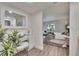 Bright bedroom showcases the interior design and layout of the space at 313 Martha Ln # 4, Oldsmar, FL 34677