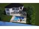 Aerial view of home with pool and patio at 3598 10Th Ne St, St Petersburg, FL 33704