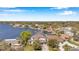 Aerial view of waterfront neighborhood showcasing luxury homes and scenic waterway at 3598 10Th Ne St, St Petersburg, FL 33704