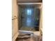 Bathroom featuring glass shower and turquoise tile at 400 Island Way # 908, Clearwater Beach, FL 33767