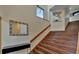Beautiful staircase with wood treads and a modern design aesthetic at 4035 N River View Ave, Tampa, FL 33607
