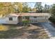 Charming single-story home featuring a freshly painted exterior, well-manicured yard, and a convenient driveway at 6125 Liberty Ave, Temple Terrace, FL 33617