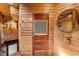 Unique wooden door in attic space with chandelier at 701 S Edison Ave, Tampa, FL 33606