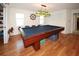 Game room with pool table and unique nautical-themed decorations at 9805 Hermosillo Dr, New Port Richey, FL 34655