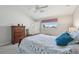 Bedroom with neutral carpet, a queen size bed and an ensuite bathroom at 1145 Boundary Blvd, Rotonda West, FL 33947