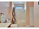 Bathroom featuring a shower and tub with a shower curtain at 144 Silver Falls, Apollo Beach, FL 33572