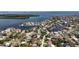 Picturesque aerial view of a waterfront community, showcasing the beautiful coastline and surrounding neighborhood at 1859 Oklahoma Ne Ave, St Petersburg, FL 33703