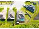 Aerial view showcasing a pool and well-maintained backyard at 19730 Preservation Woods Dr, Lutz, FL 33558