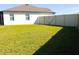 Fenced backyard, offering privacy and space for outdoor activities at 19730 Preservation Woods Dr, Lutz, FL 33558