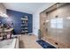 Spa-like bathroom featuring a glass enclosed shower and soaking tub at 4206 Tour Trce, Land O Lakes, FL 34638