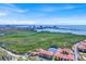 Expansive aerial view of the residential area, showcasing the waterway and distance from the city at 4312 Sunray Ct # 36, Tampa, FL 33615