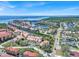 Overhead community view with waterway access, tennis courts, and well-maintained landscaping at 4312 Sunray Ct # 36, Tampa, FL 33615