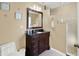 Bathroom featuring a modern vanity, tiled shower, and elegant fixtures at 4312 Sunray Ct # 36, Tampa, FL 33615