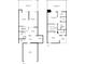 Detailed floor plan showcasing the layout of both floors with measurements and room names at 4312 Sunray Ct # 36, Tampa, FL 33615