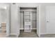 Large closet with built-in shelving and rod for organization at 4500 22Nd S Ave, St Petersburg, FL 33711