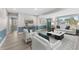 Inviting living room with ample seating, modern décor, and natural light, perfect for relaxation and entertainment at 4500 22Nd S Ave, St Petersburg, FL 33711