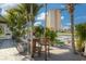 Waterside dock area with seating offering scenic views of the water, perfect for enjoying the outdoors at 4959 58Th S Ave, St Petersburg, FL 33715