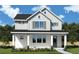 Two-story home featuring modern design and a well-manicured front lawn at 615 48Th N Ave, St Petersburg, FL 33703