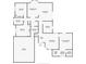 Detailed floor plan showcasing the layout of bedrooms, bathrooms, kitchen, living spaces, and garage at 8137 Greenside Ln, Hudson, FL 34667