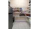 Walk-in pantry with wire shelving, and tile flooring at 1088 Belvoir Way, Spring Hill, FL 34609