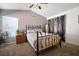 Bedroom featuring vaulted ceilings, neutral walls, carpet flooring, and natural light at 1224 Cressford Pl, Brandon, FL 33511