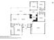 Floor plan of the home's layout, highlighting room sizes and locations at 15639 Bear Creek Dr, Tampa, FL 33624